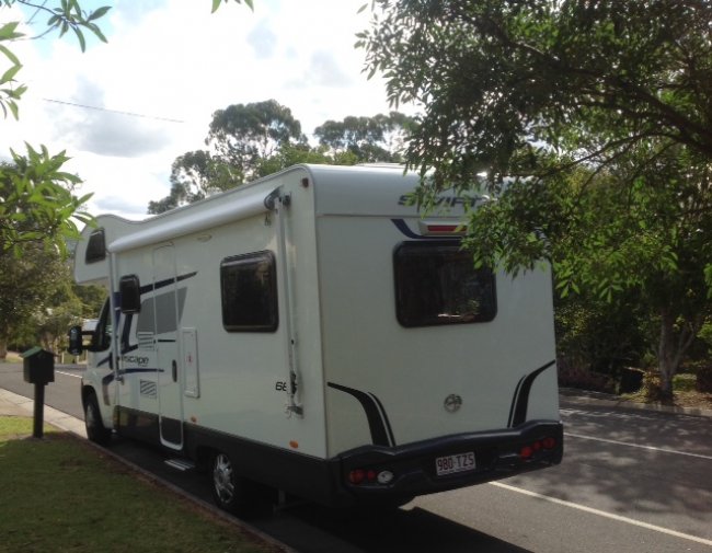 Left rear view Swift 686  Escape 