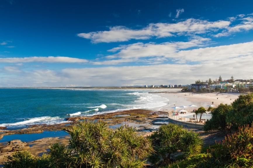 Kings beach, Caloundra, Sunshine Coast.