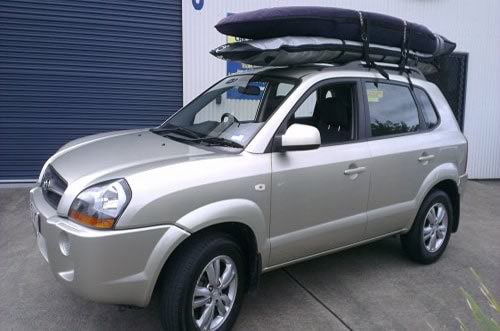 Car hire with surfing racks