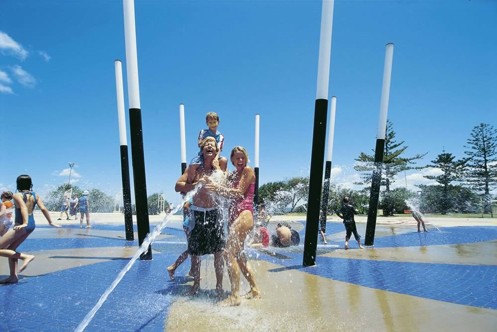 kings beach family water fun sunshine coast